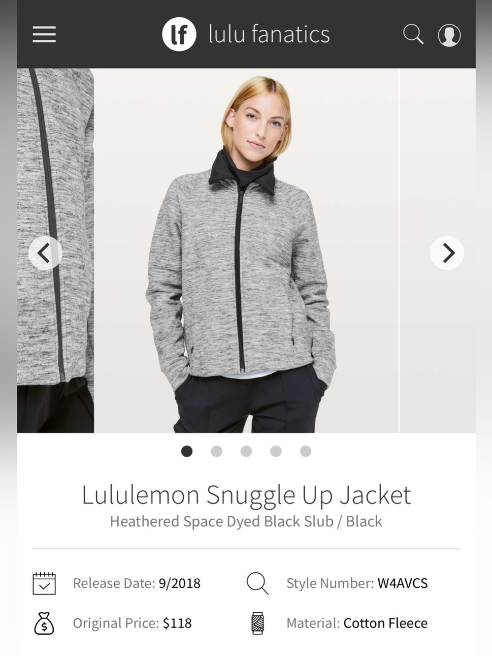 lululemon Snuggle Up Jacket (Full Zip Fleece Jacket)